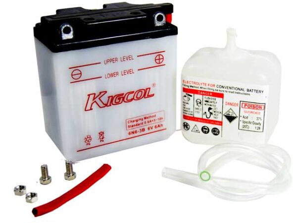 BATERIA 6N6-3B C/ACIDO KIGCOL