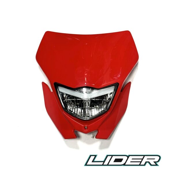 MASCARA COMPLETA XL LED ROJO LIDER