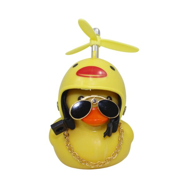 PATITO MOTERO C/CASCO AMARILLO C/LUZ - BJR