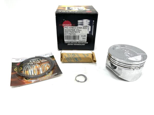 PISTON KIT SCOOTER 175 0.25 (61.25MM) OSAKA