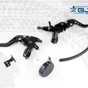 MANIJA BOMBA FRENO/EMBRAGUE RACING NEGRO UNIVERSAL PAR