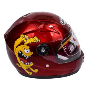 CASCO NIÑO FULL FACE MON1 ROJO