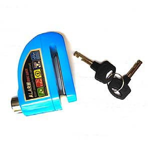 SEGURO P/DISCO C/ALARMA AZUL UNIVERSAL