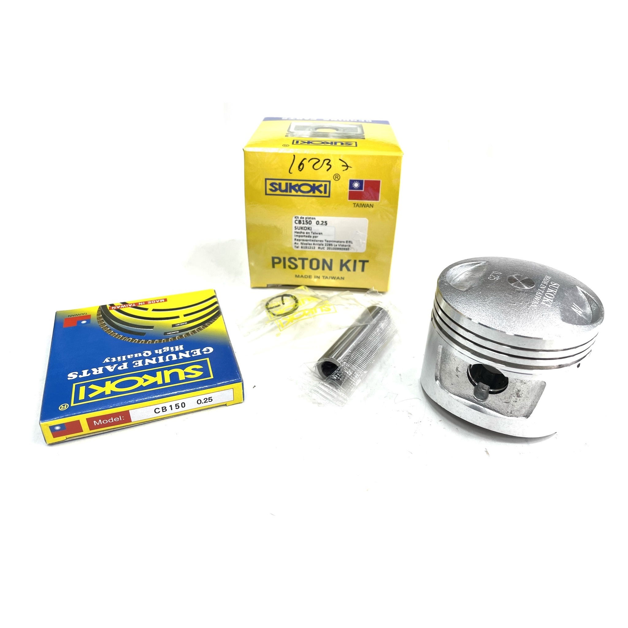PISTON KIT CB150 0.25 (61.25MM) - SUKOKI