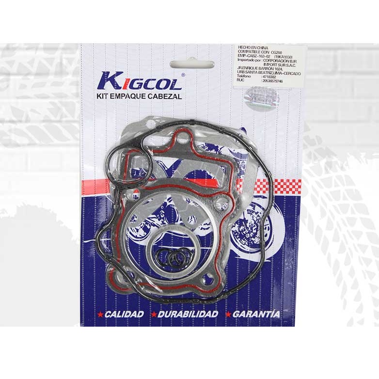 EMPAQUE CABEZAL CG200 S/RETEN DE VALV. - KIGCOL