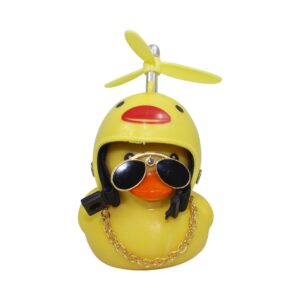PATITO MOTERO C/CASCO AMARILLO C/LUZ - BJR