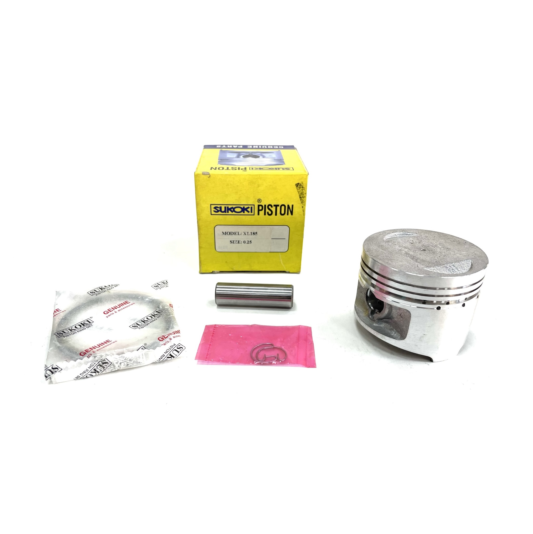 PISTON KIT XL185 0.25 (63.25MM) - SUKOKI
